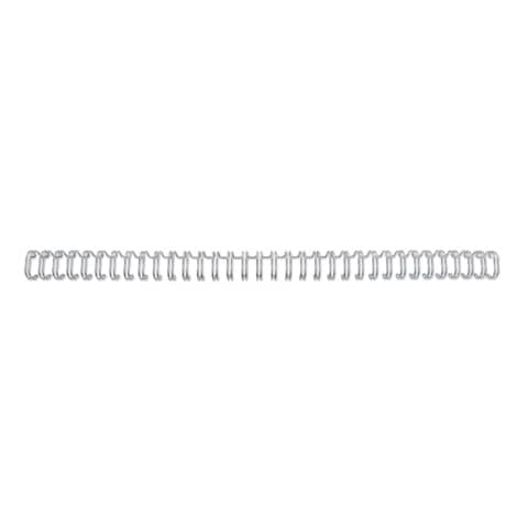 Spirali metalliche a 34 anelli GBC WireBind 11 mm A4 argento - fino a 100 fogli - conf. 100 pezzi - RG810797
